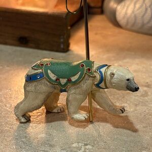 Grand Polar Bear Carousel Ride Hallmark Keepsake Christmas Tree Ornament 2007